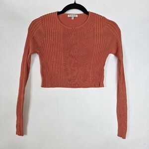 Ronny Kobo knit cropped long sleeves top